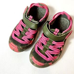 JAMBU Kids Camo/Pink Dusk Sneaker Rubber Fabric Sandals Little Girl's Size 8M